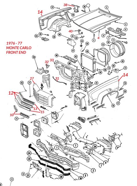 1986 monte carlo sheet metal|monte carlo parts diagram.